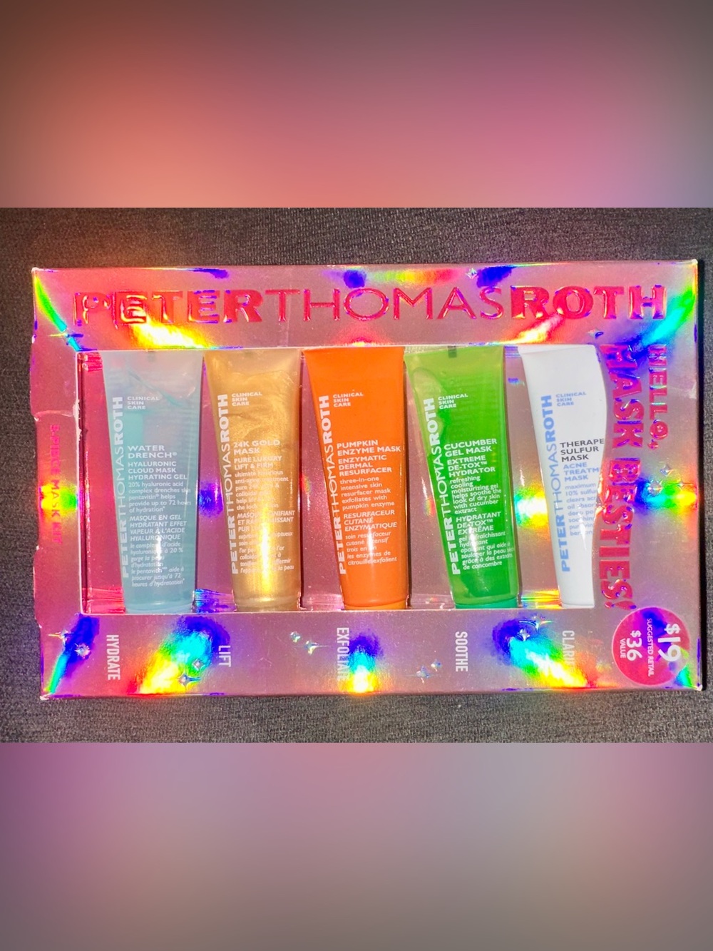 Peter Thomas Roth Mini Mask Trio — Gold, Orange, Green